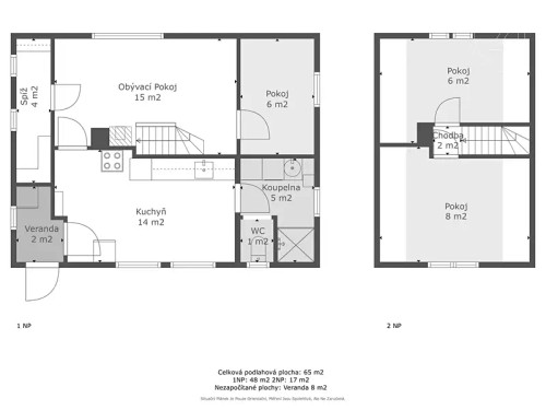 Prodej chaty 65 m², pozemek 397 m²