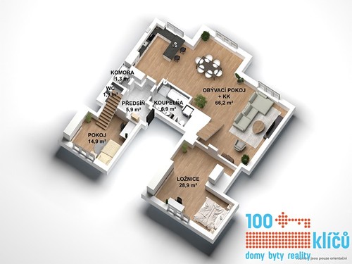 Prodaný byt 4+kk 120 m²