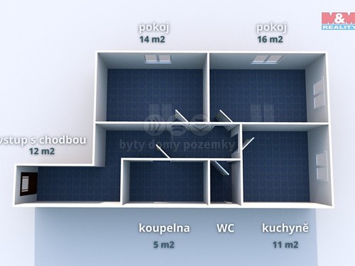 Prodaný byt 2+1 62 m²