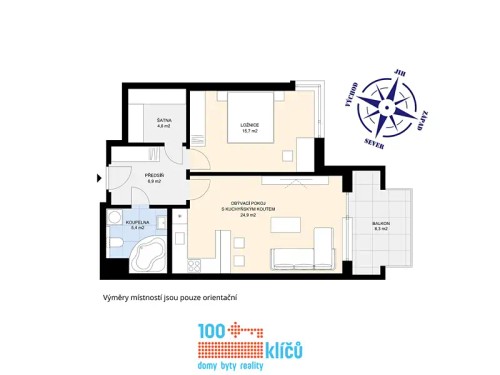 Prodaný byt 2+kk 67 m²