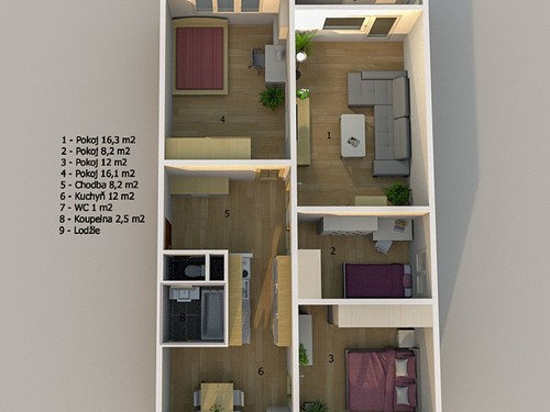 Prodaný byt 4+1 76 m²