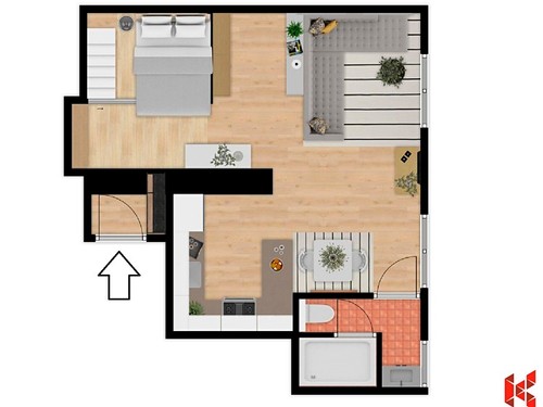 Prodaný byt 1+kk 37 m²