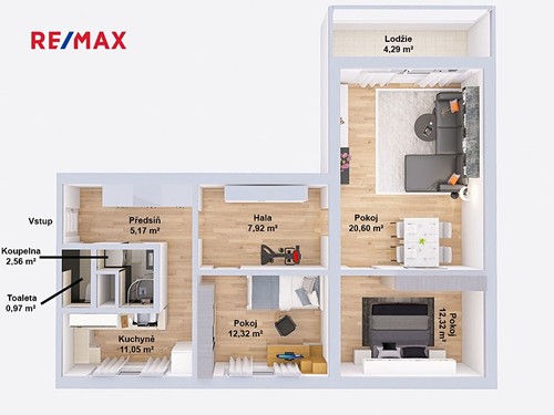 Prodaný byt 3+1 78 m²