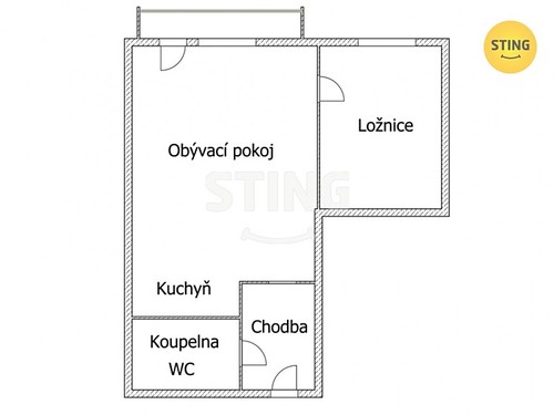 Prodaný byt 2+kk 36 m²