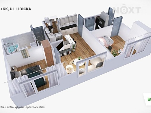 Prodaný byt 3+kk 64 m²