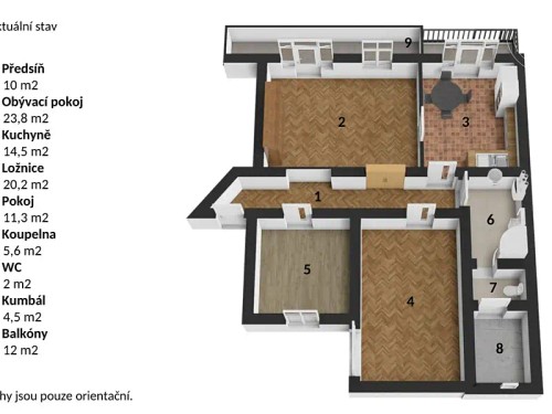 Prodaný byt 3+1 92 m²