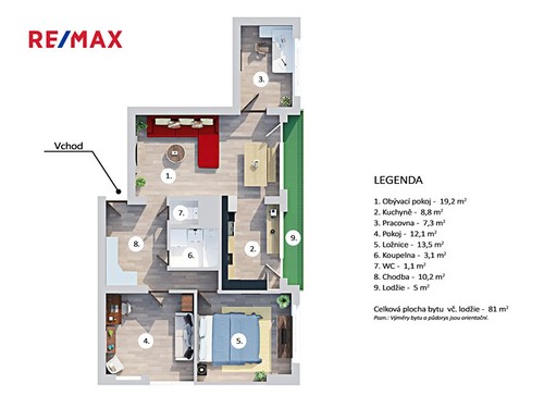Prodaný byt 4+1 76 m²