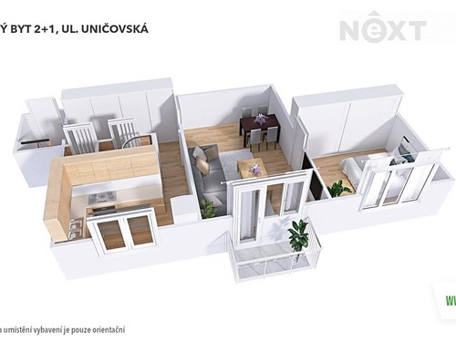Prodaný byt 2+1 51 m²
