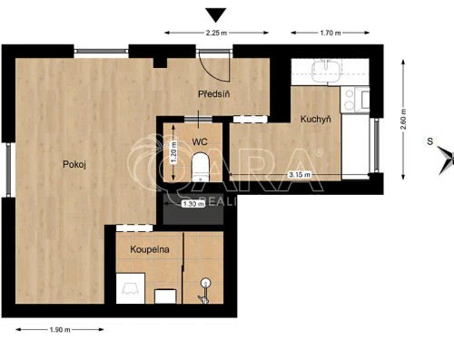 Prodaný byt 1+1 26 m²