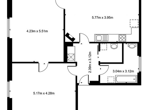 Prodaný byt 3+kk 84 m²