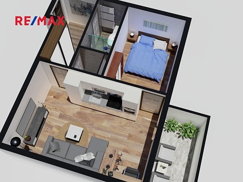 Prodaný byt 2+kk 34 m²