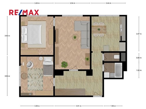 Prodaný byt 3+1 77 m²