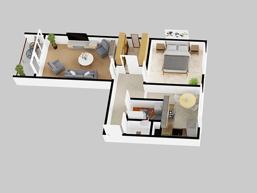 Prodaný byt 2+1 58 m²
