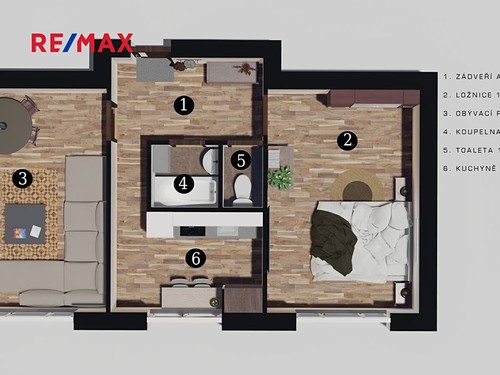Prodaný byt 2+1 53 m²