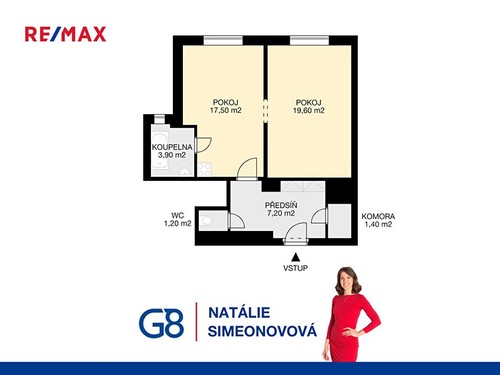 Prodaný byt 2+kk 51 m²