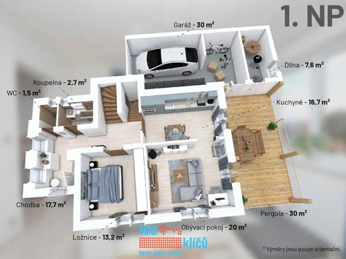 Prodaný dům 72 m², pozemek 1036 m²
