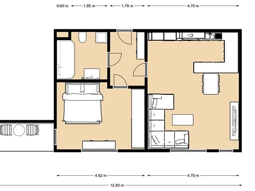 Prodaný byt 2+kk 59 m²