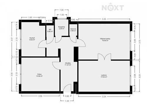 Prodaný byt 3+1 81 m²