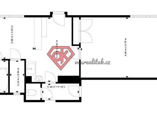 Prodaný byt 1+1 52 m²