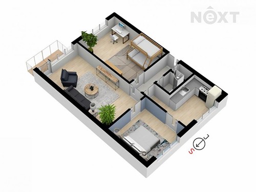 Prodaný byt 3+1 70 m²
