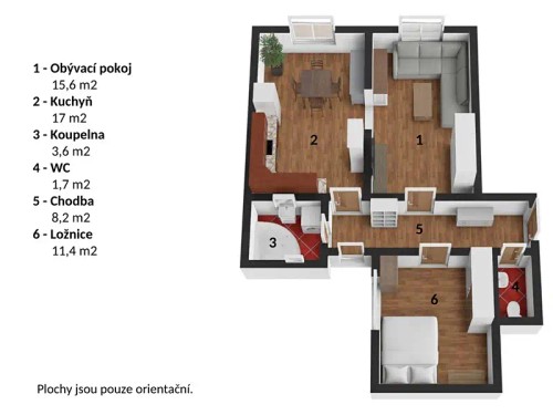 Prodaný byt 2+1 59 m²