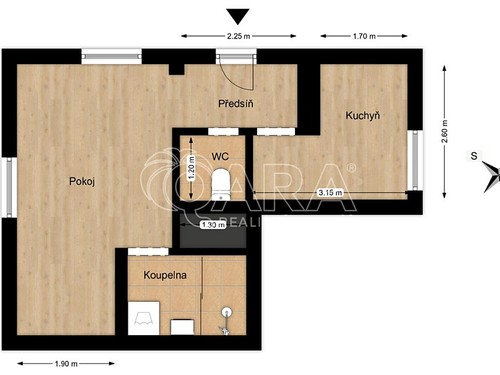 Prodaný byt 1+1 26 m²