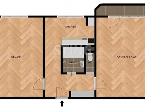Prodaný byt 2+1 58 m²