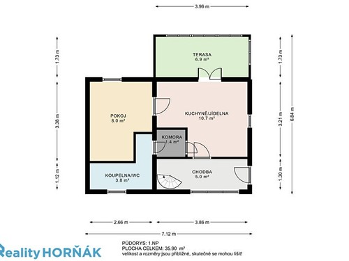Prodaná chata 50 m², pozemek 540 m²