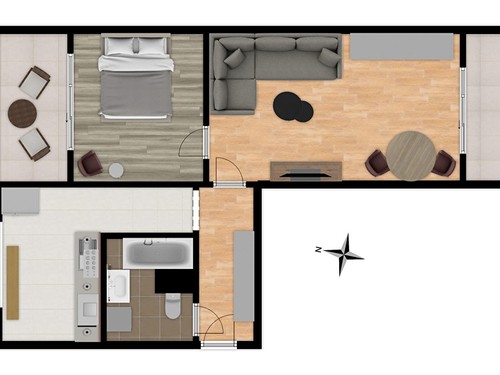 Prodaný byt 2+1 52 m²
