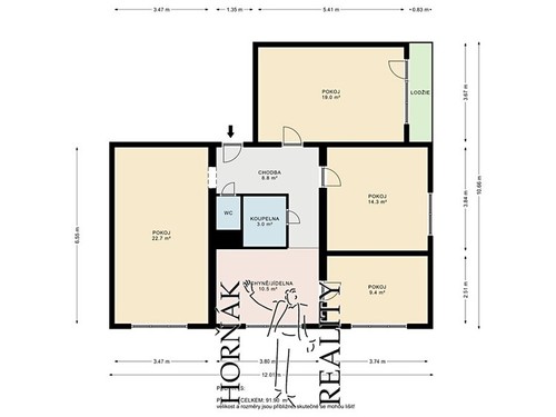 Prodaný byt 4+1 74 m²