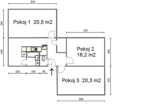 Prodaný byt 3+1 80 m²