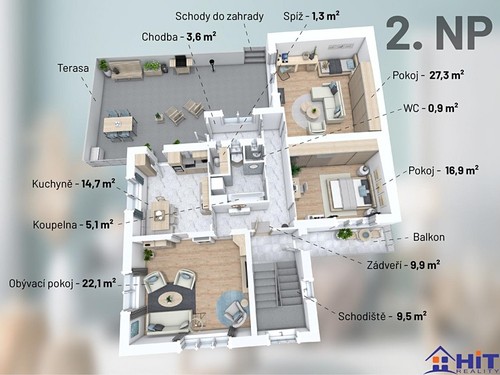Prodaný  dům 331 m², pozemek 525 m²