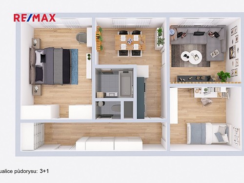 Prodaný byt 2+1 58 m²