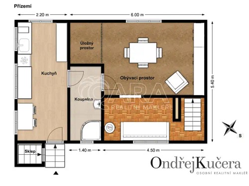 Prodaná chata 70 m², pozemek 578 m²