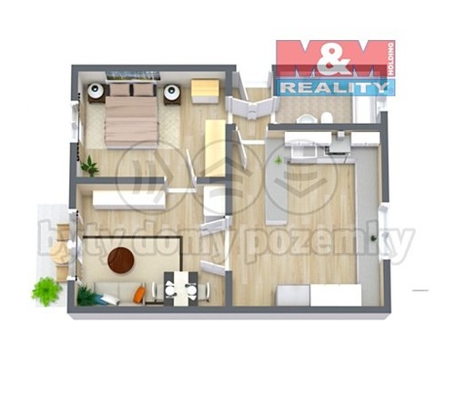 Prodaný byt 2+1 51 m²