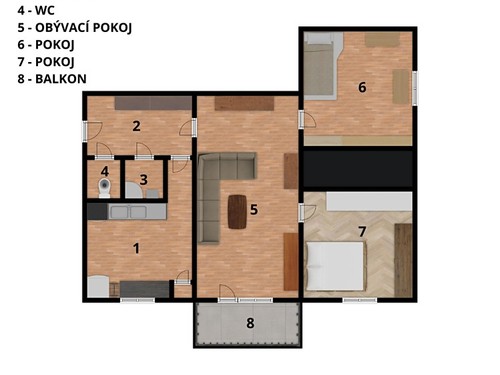 Prodaný byt 3+1 64 m²
