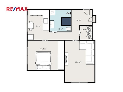 Prodaný byt 2+1 60 m²