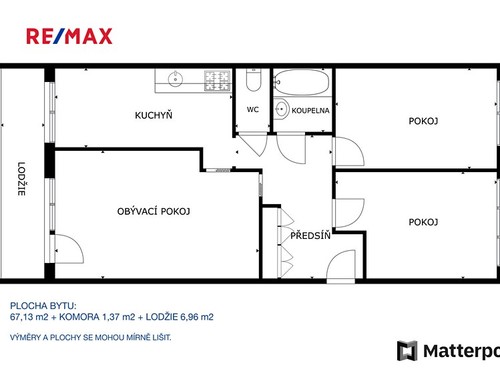 Prodaný byt 3+1 68 m²