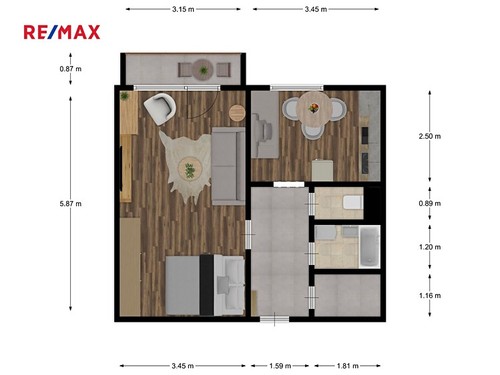 Prodaný byt 1+1 41 m²
