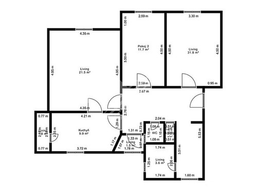 Prodaný byt 3+1 76 m²