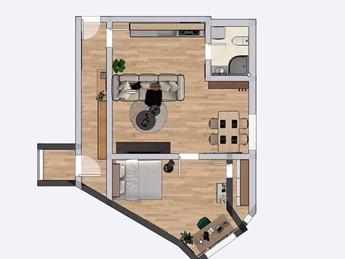 Prodaný byt 2+kk 55 m²