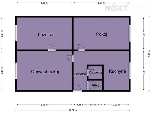 Prodaný byt 3+1 73 m²