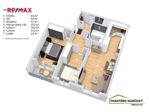 Prodaný byt 3+kk 63 m²