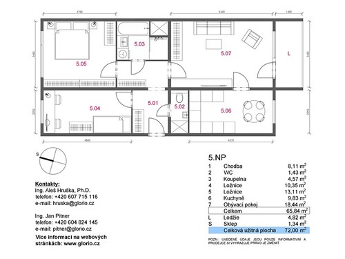 Prodaný byt 3+1 66 m²