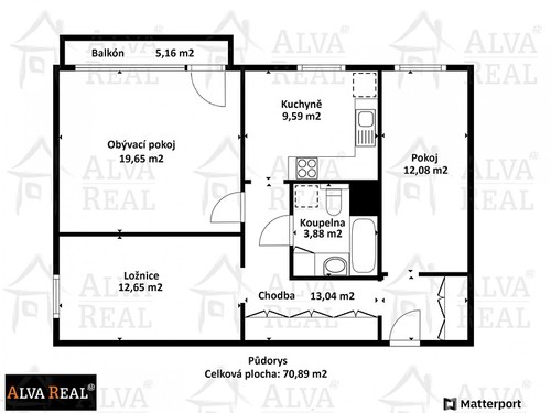 Prodaný byt 3+1 71 m²