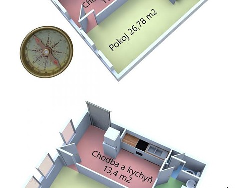 Prodaný byt 1+1 50 m²