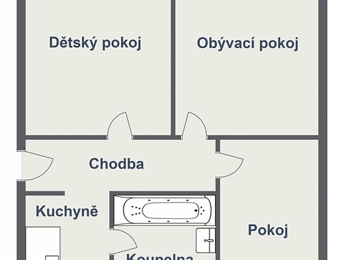Prodaný byt 3+1 57 m²