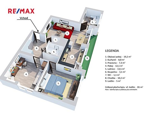 Prodaný byt 4+1 76 m²