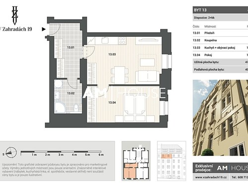 Prodaný byt 2+kk 50 m²