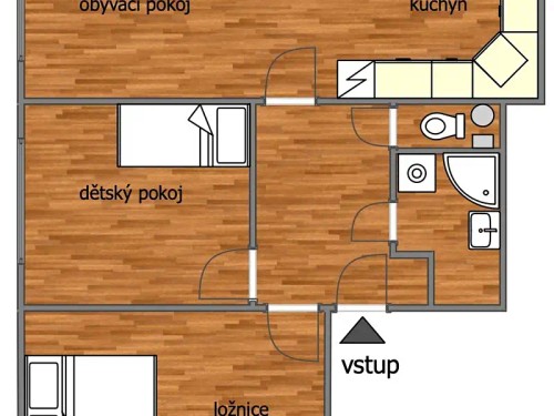 Prodaný byt 3+kk 72 m²